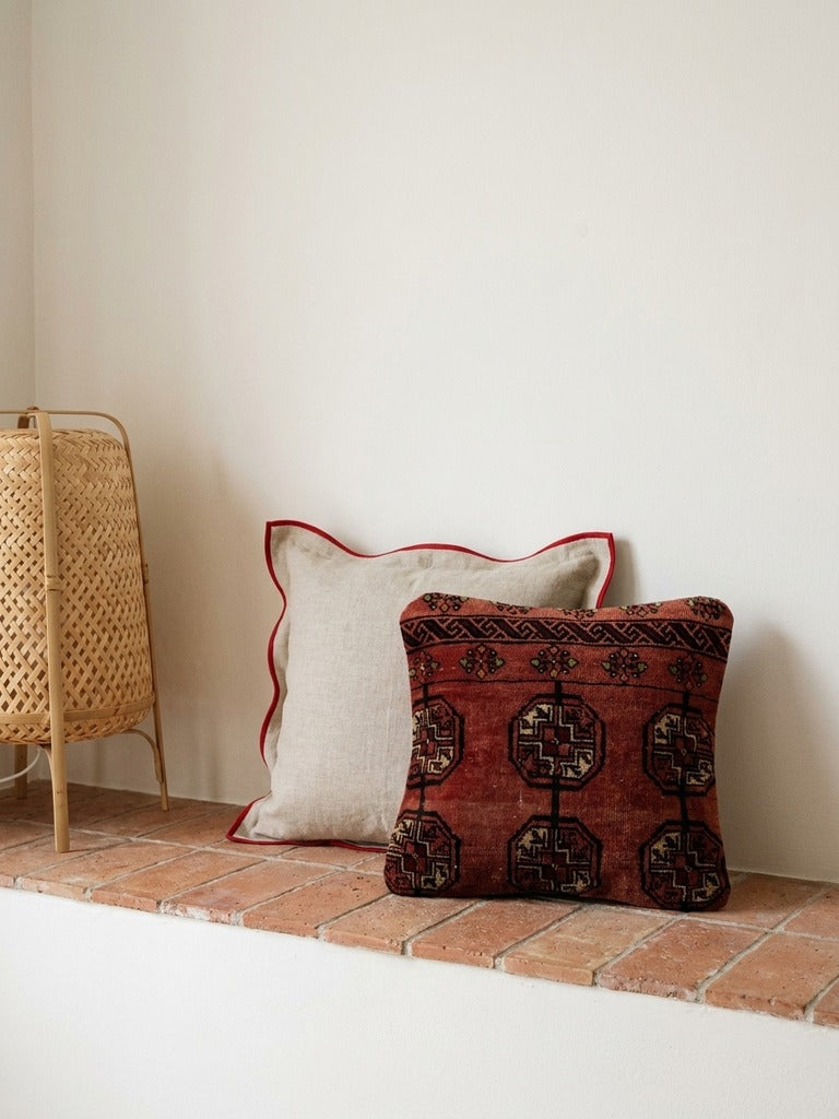 Kelim Cushion · Handcrafted – Multicolour, 40x40 cm, back