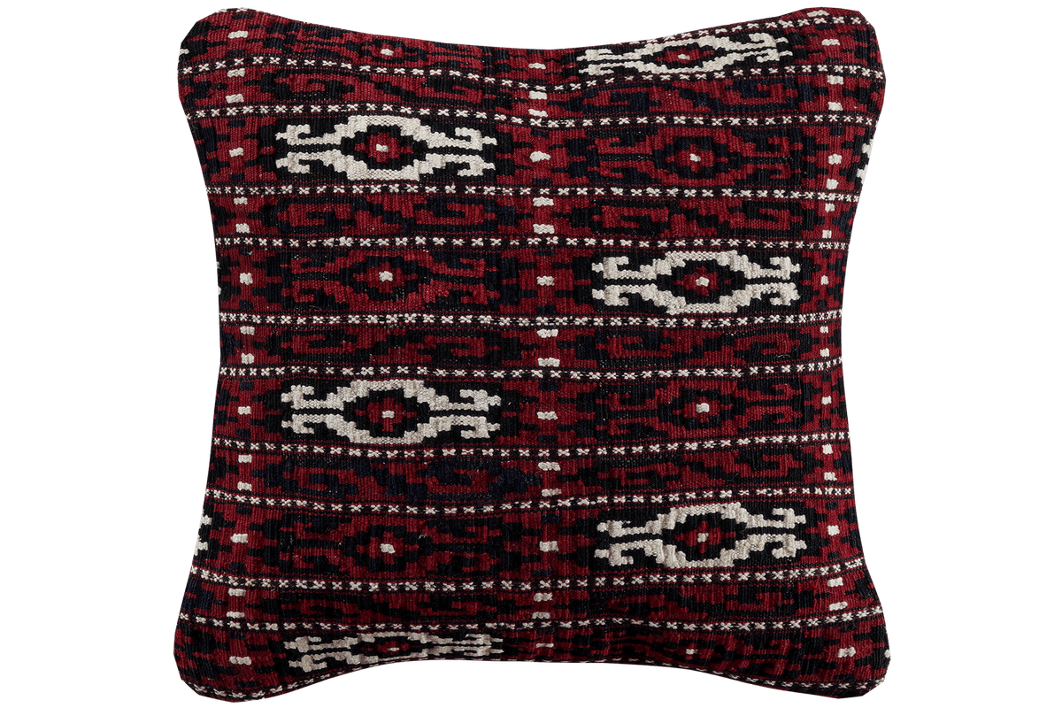 Kelim Coussin · Fait main – Multicolore, 40x40 cm