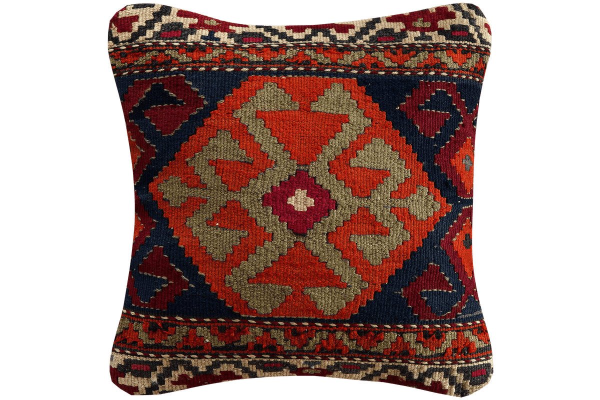 Kelim Cuscino · Fatto a mano – Multicolore, 40x40 cm