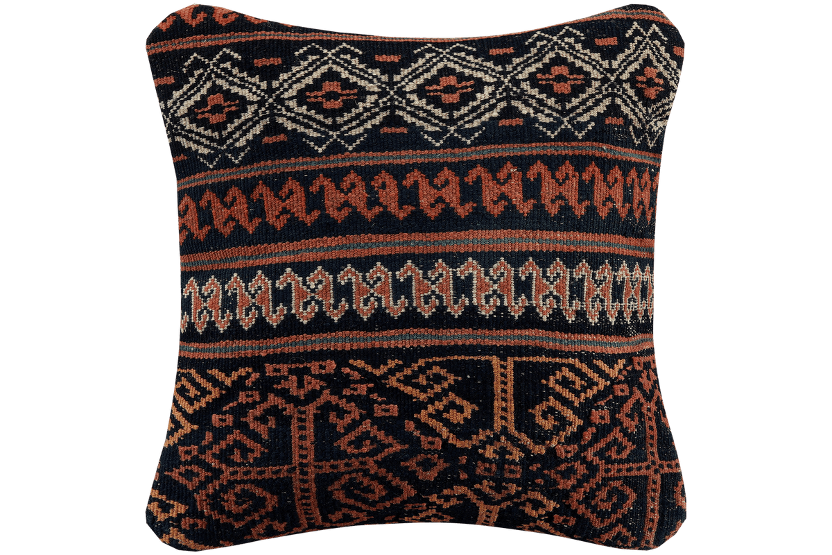Kelim Cushion · Handcrafted – Multicolour, 40x40 cm