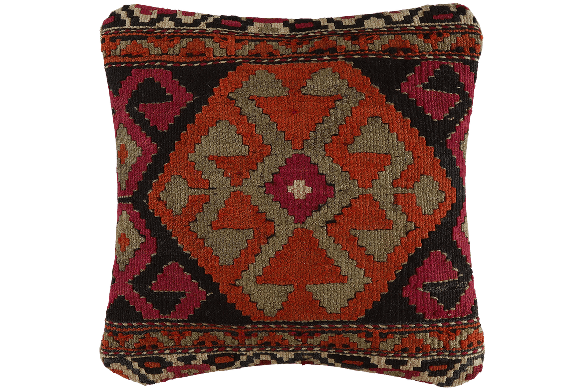 Kelim Cuscino · Fatto a mano – Multicolore, 40x40 cm
