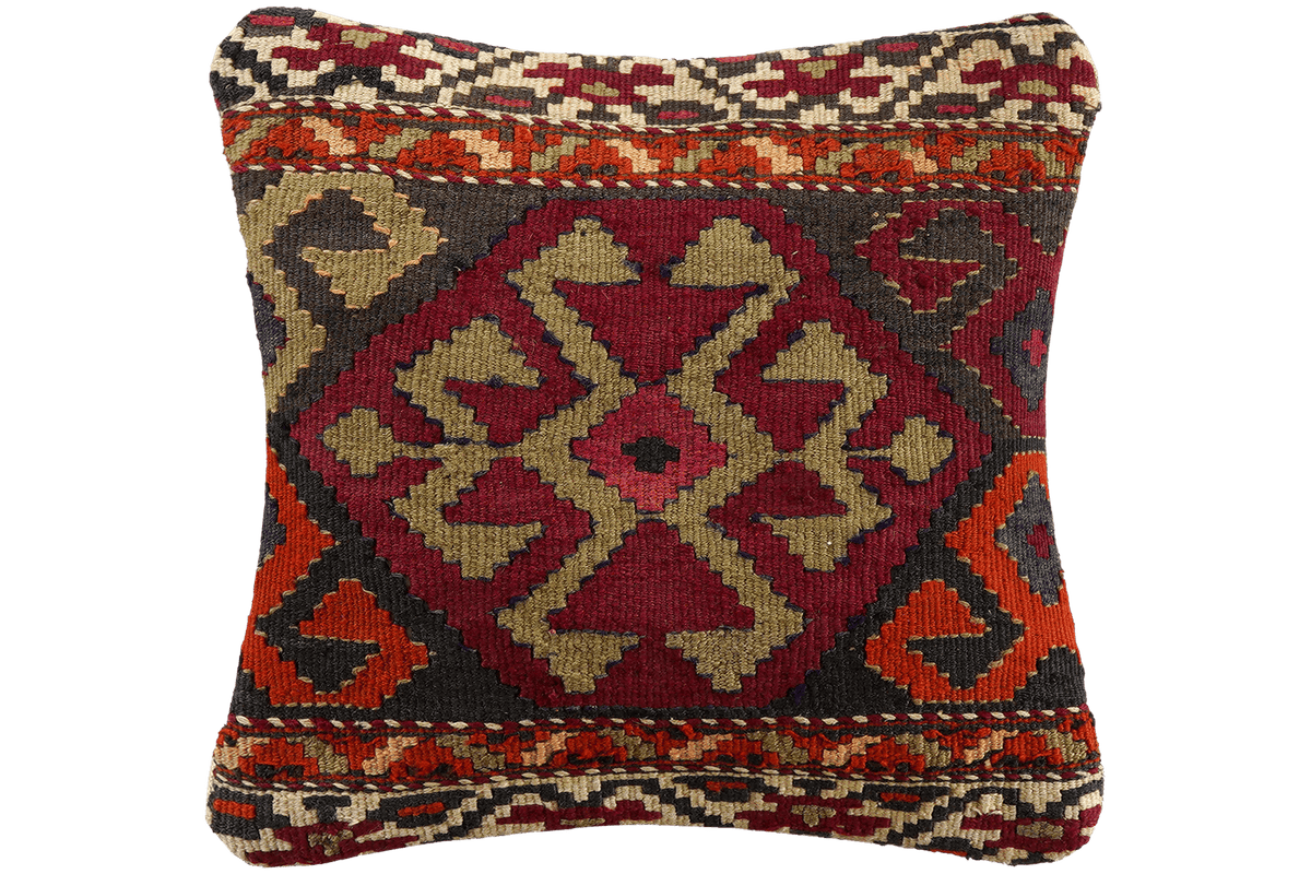 Kelim Cuscino · Fatto a mano – Multicolore, 40x40 cm
