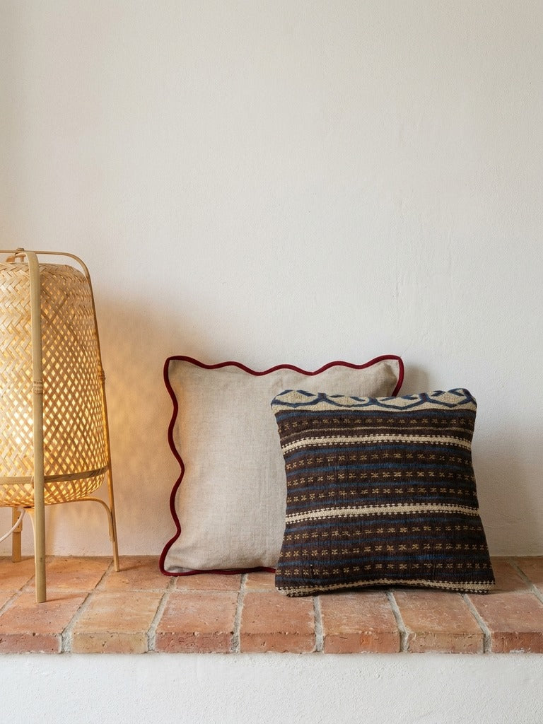 Kelim Cushion · Handcrafted – Multicolour, 40x40 cm, back