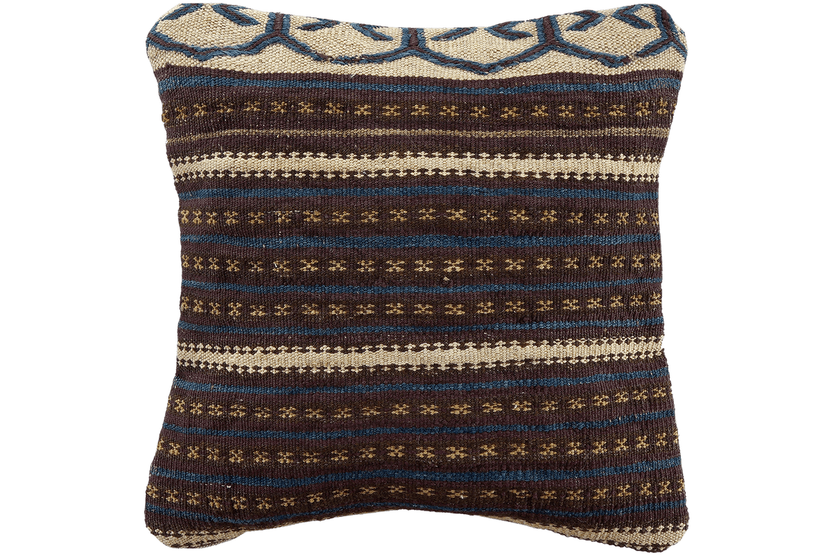 Kelim Cushion · Handcrafted – Multicolour, 40x40 cm