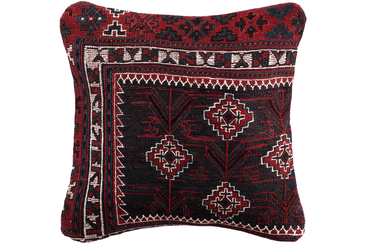 Kelim Coussin · Fait main – Multicolore, 40x40 cm