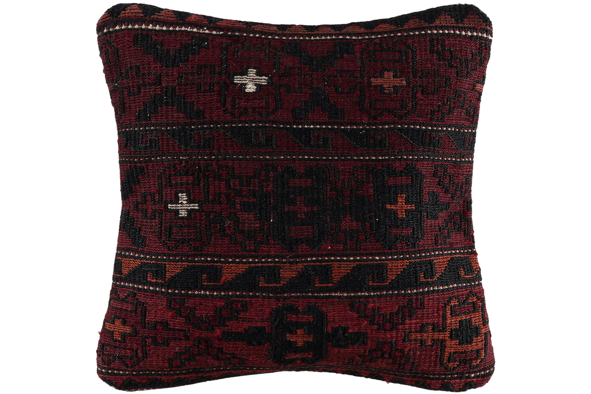 Kelim Coussin · Fait main – Multicolore, 40x40 cm