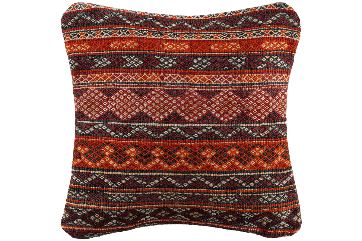 Kelim Cuscino · Fatto a mano – Multicolore, 40x40 cm