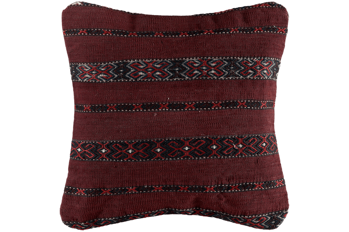 Kelim Coussin · Fait main – Multicolore, 40x40 cm