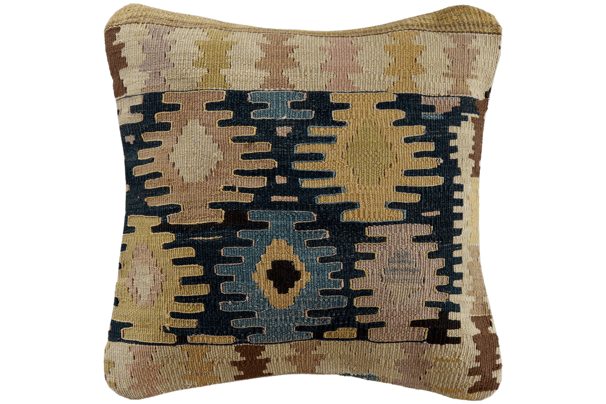 Kelim Cuscino · Fatto a mano – Multicolore, 40x40 cm