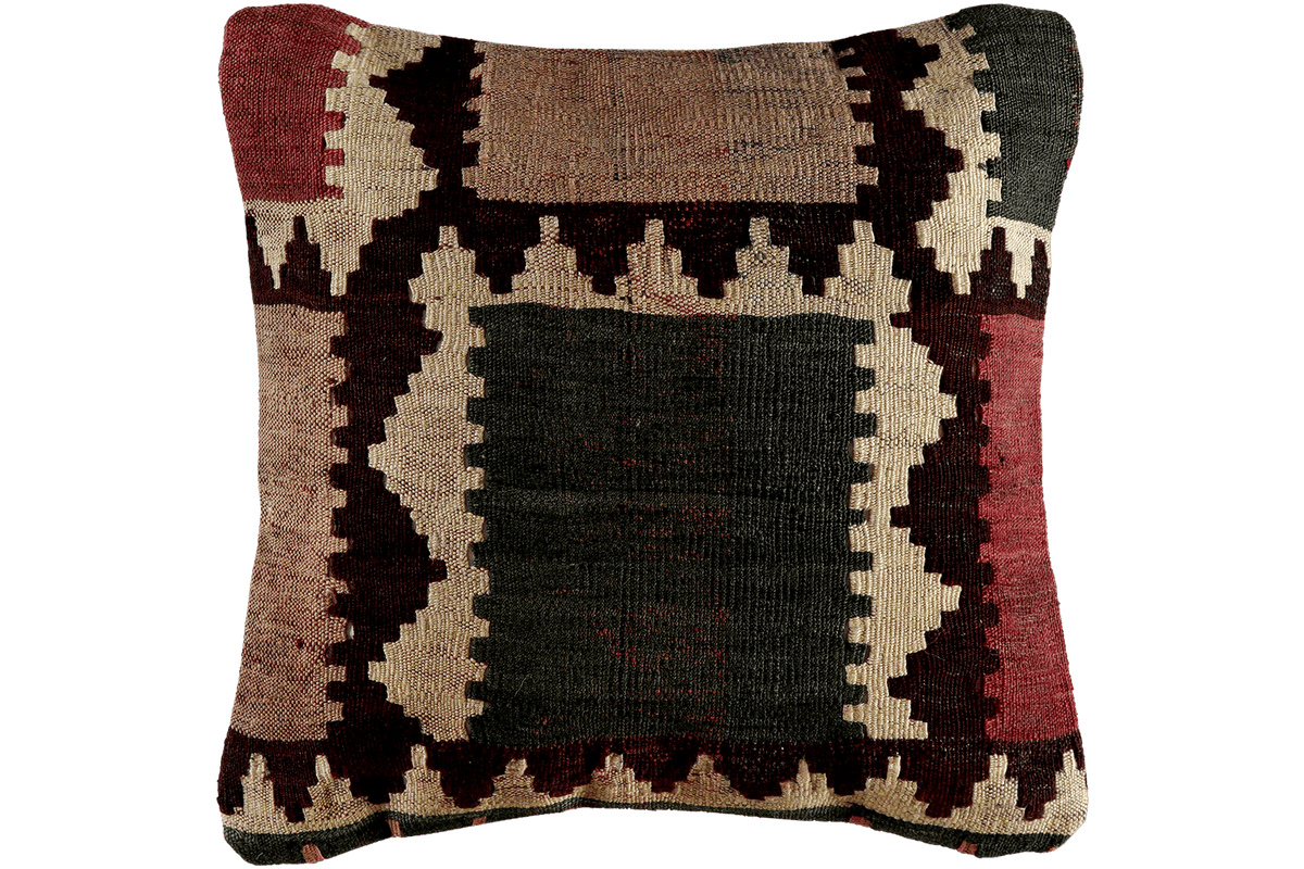 Kelim Cuscino · Fatto a mano – Multicolore, 40x40 cm