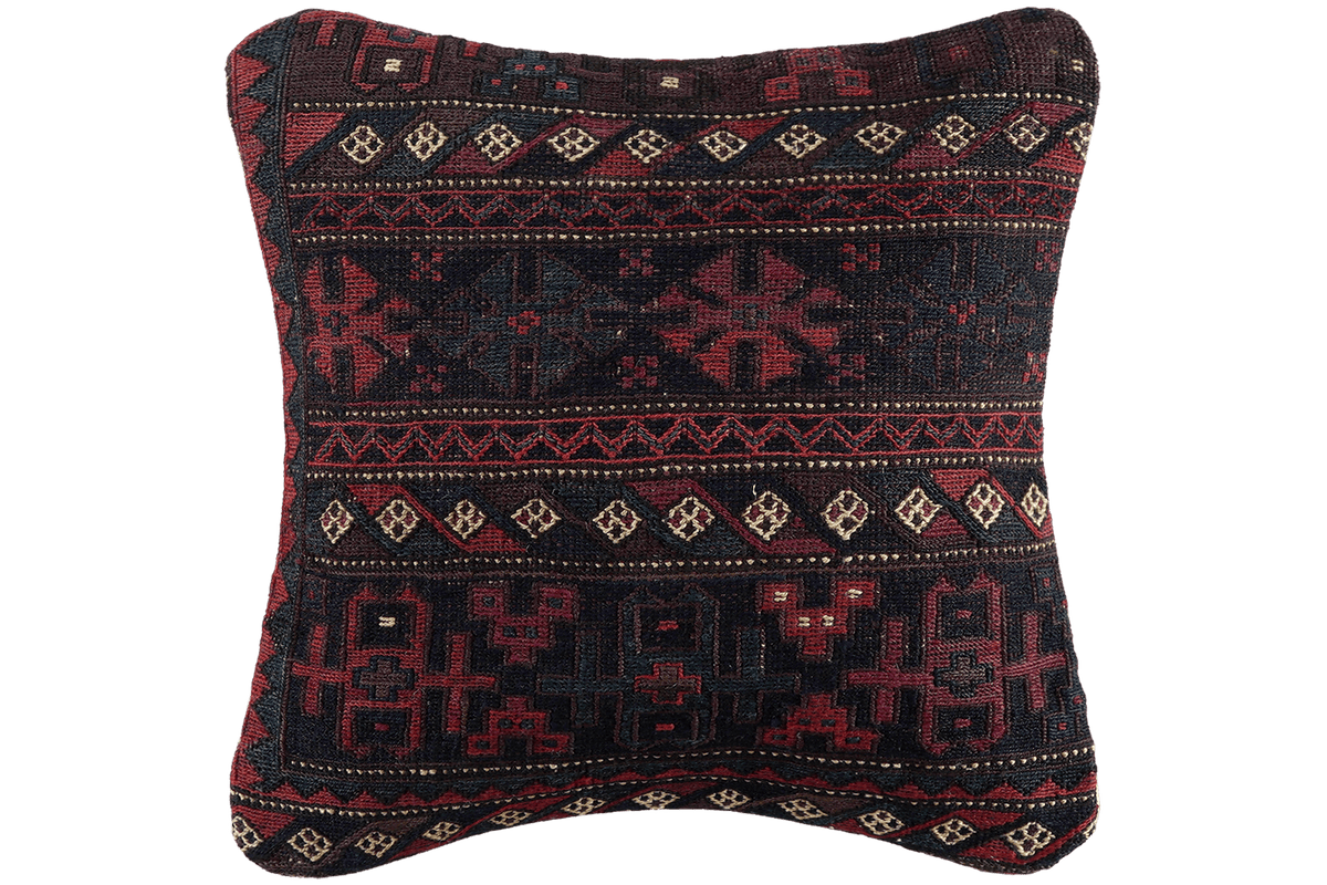 Kelim Cushion · Handcrafted – Multicolour, 40x40 cm