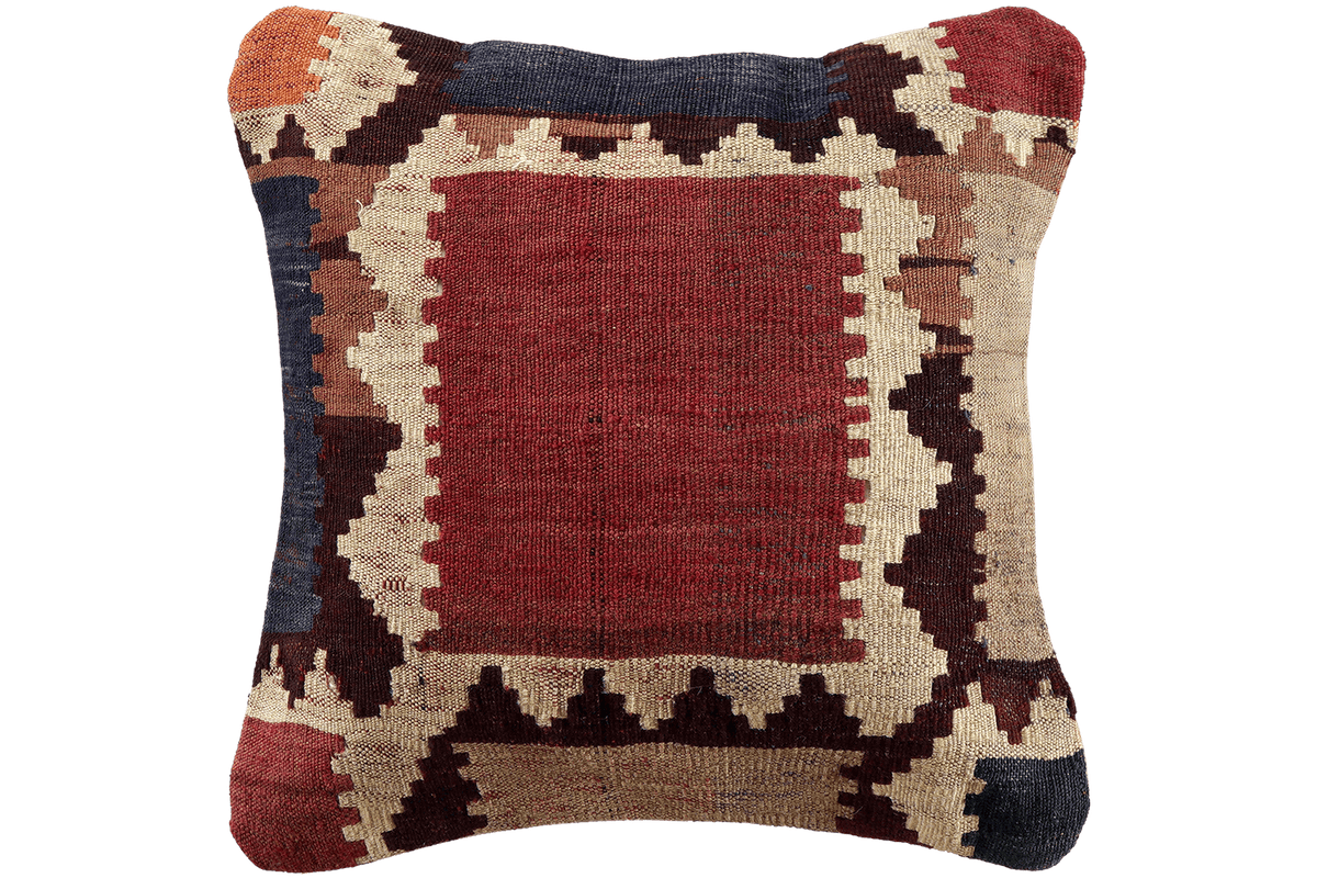 Kelim Cuscino · Fatto a mano – Multicolore, 40x40 cm