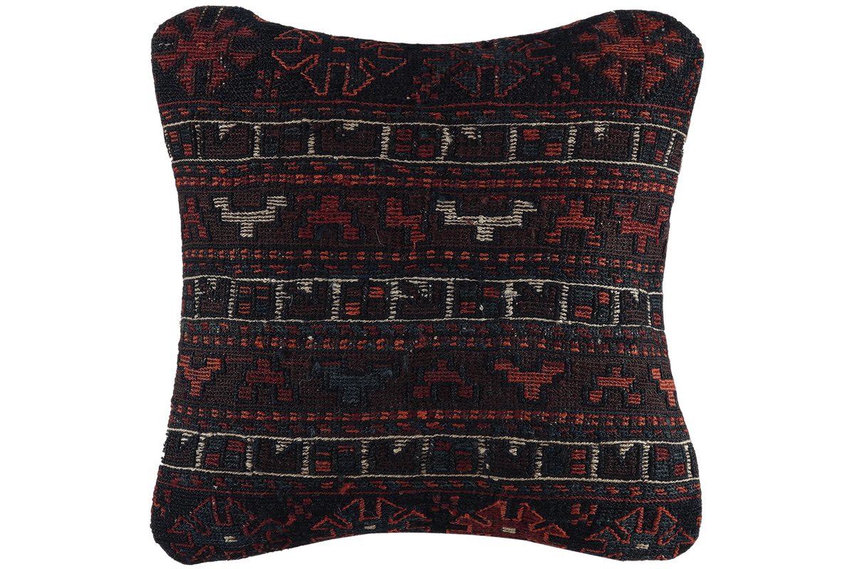 Kelim Coussin · Fait main – Multicolore, 40x40 cm