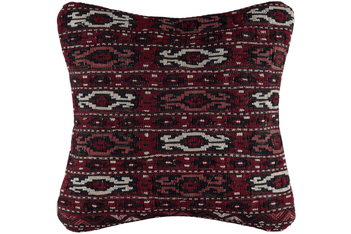 Kelim Coussin · Fait main – Multicolore, 40x40 cm