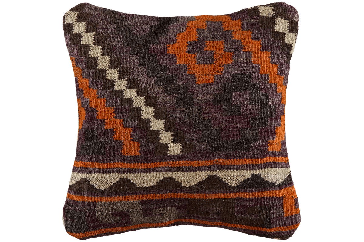 Kelim Coussin · Fait main – Multicolore, 40x40 cm