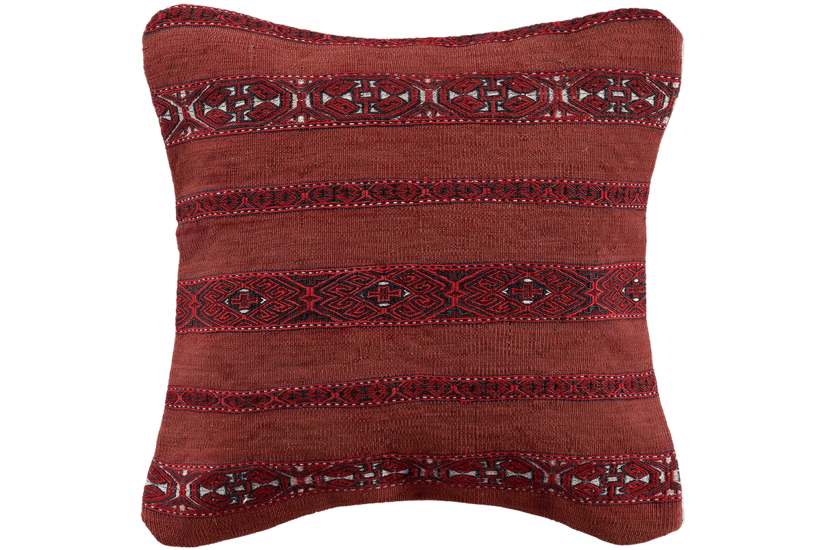 Kelim Coussin · Fait main – Multicolore, 40x40 cm