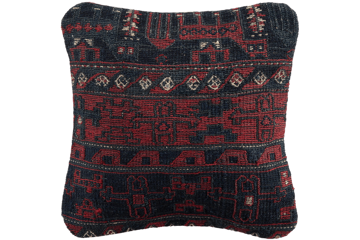 Kelim Cushion · Handcrafted – Multicolour, 40x40 cm