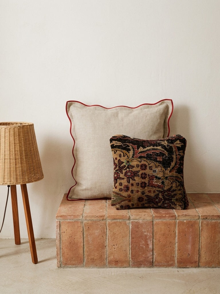 Kelim Cushion · Handcrafted – Multicolour, 40x40 cm, back