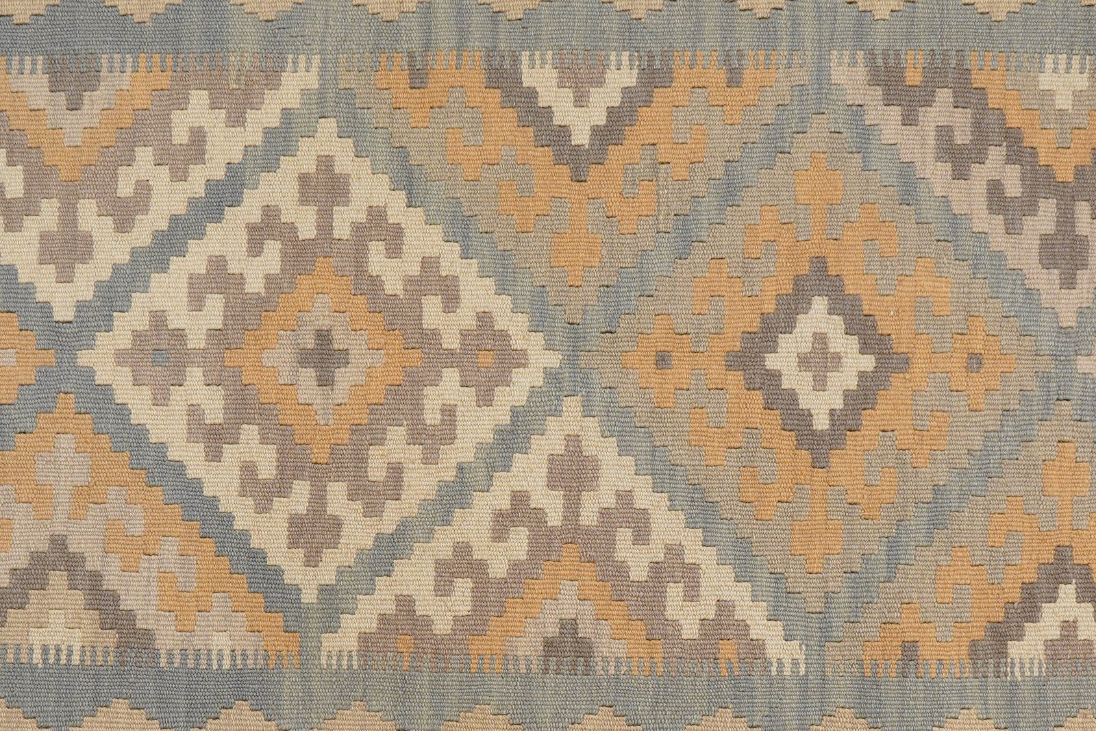 Kelim Gashgai — Handmade, 122x183 cm, Grey, 100% Virgin Wool | View 5