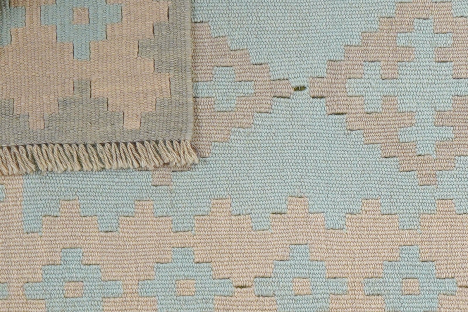 Kelim Gashgai — Handmade, 61x192 cm, Tuerkis, 100% Virgin Wool | View 6