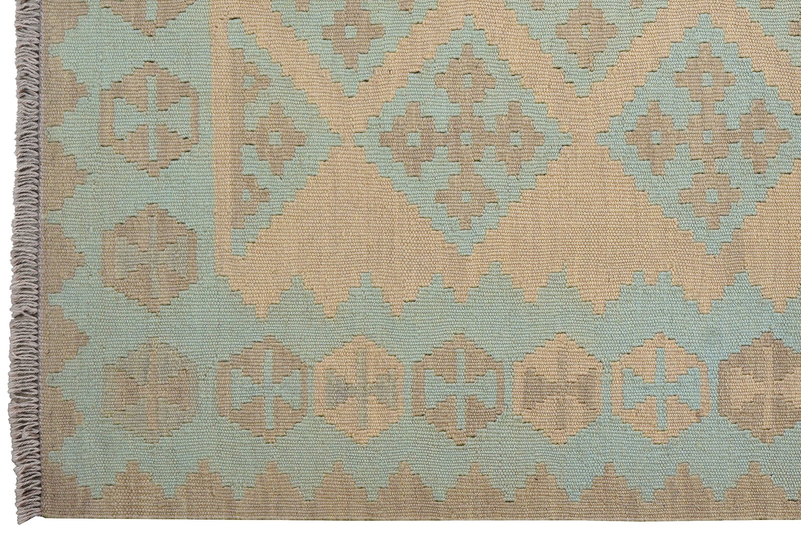 Kelim Gashgai — Handmade, 119x173 cm, Beige, 100% Virgin Wool | View 3