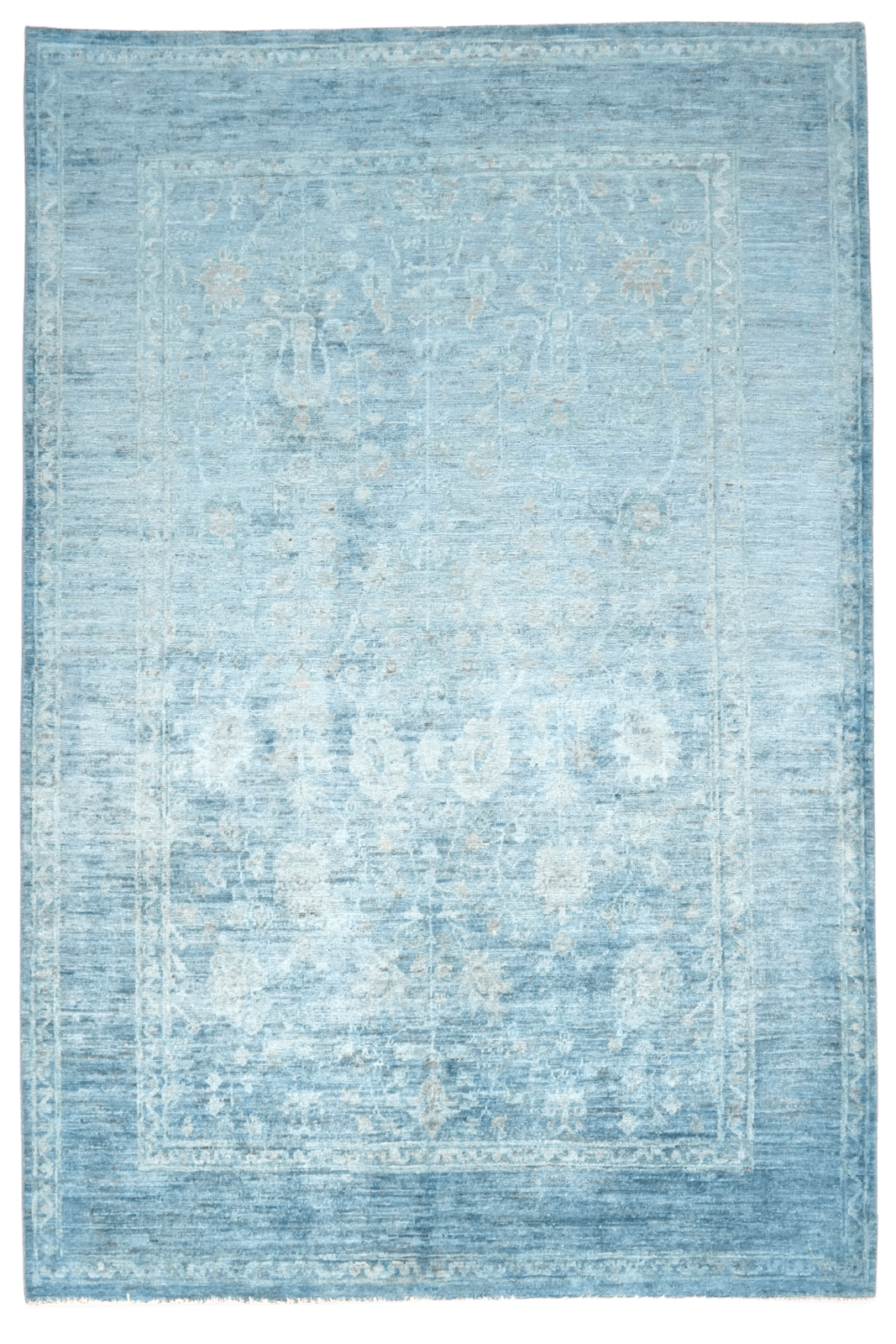Shahi — Handmade, 122x180 cm, Blue, 100% Cotton | Main view