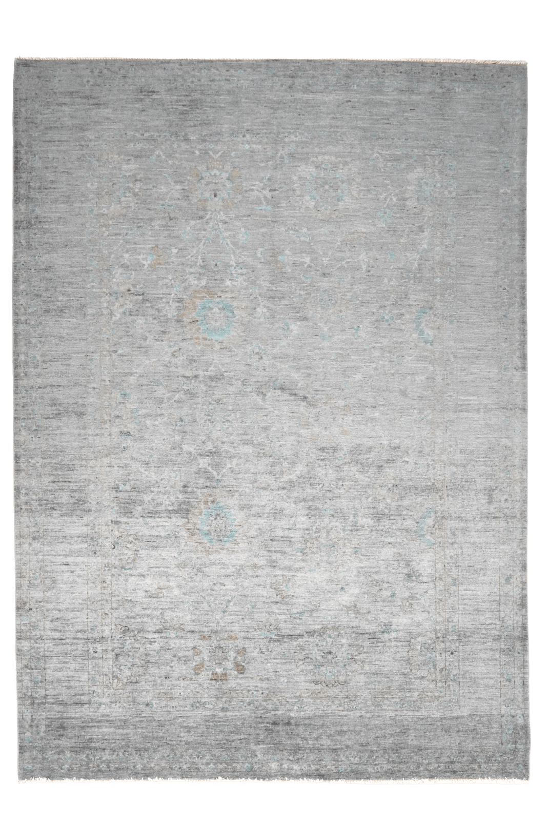Darra — Handmade, 171x242 cm, Grey, 100% Cotton | Main view