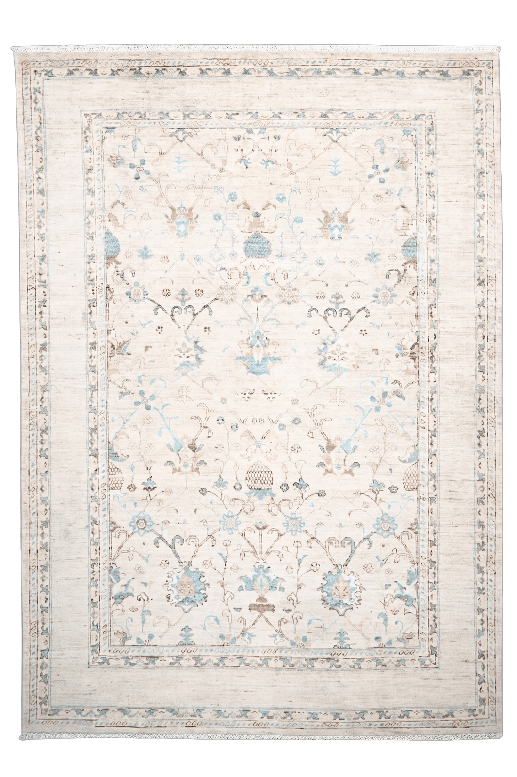 Shahi — Handmade, 177x244 cm, Beige, 100% Cotton | Main view