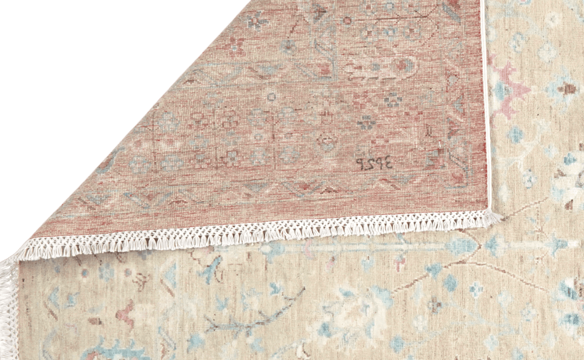 Shahi — Handmade, 170x235 cm, Beige, 100% Cotton | View 5
