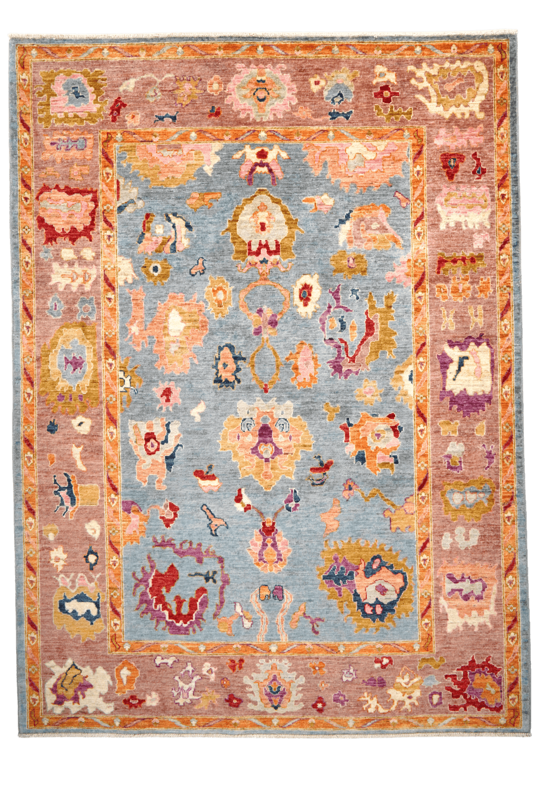 Ushak — Handmade, 173x235 cm, Multicolor, 100% Cotton | Main view