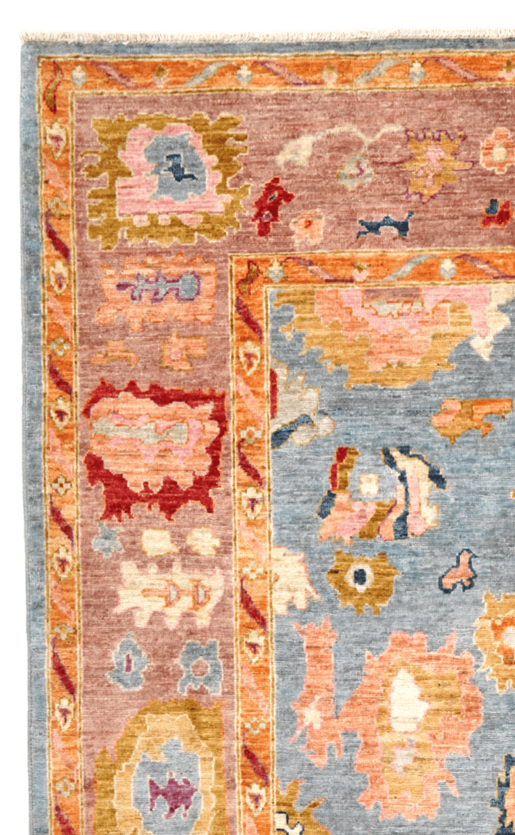 Ushak — Handmade, 173x235 cm, Multicolor, 100% Cotton | View 3