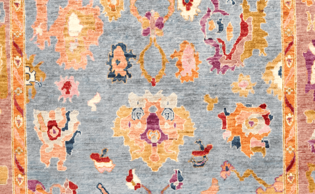 Ushak — Handmade, 173x235 cm, Multicolor, 100% Cotton | View 4
