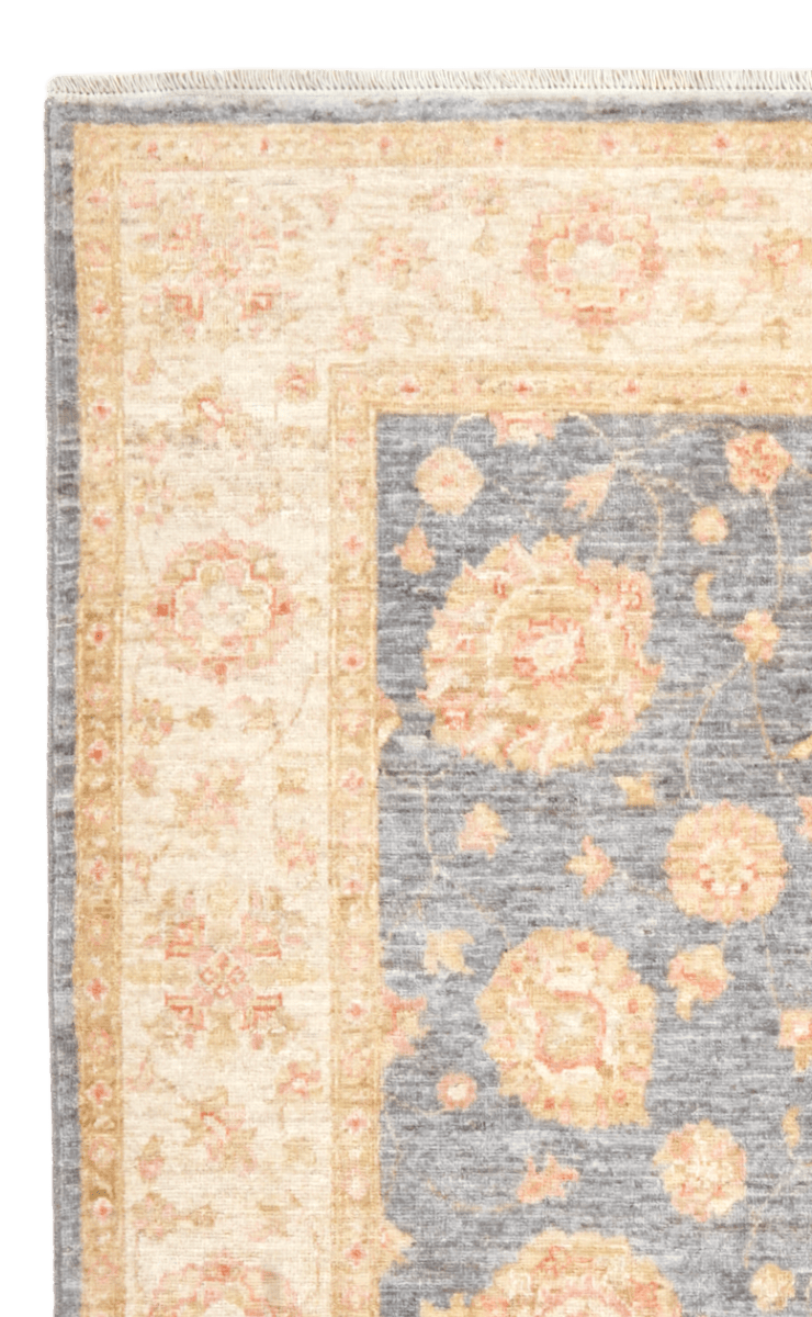 Kaizar — Handmade, 156x199 cm, Blue, 100% Cotton | View 3