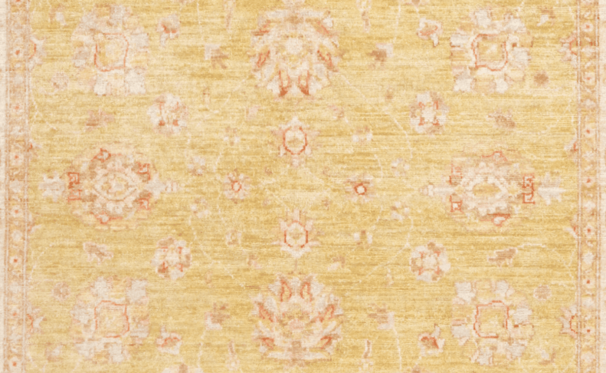 Kaizar — Handmade, 150x194 cm, Yellow, 100% Cotton | View 4