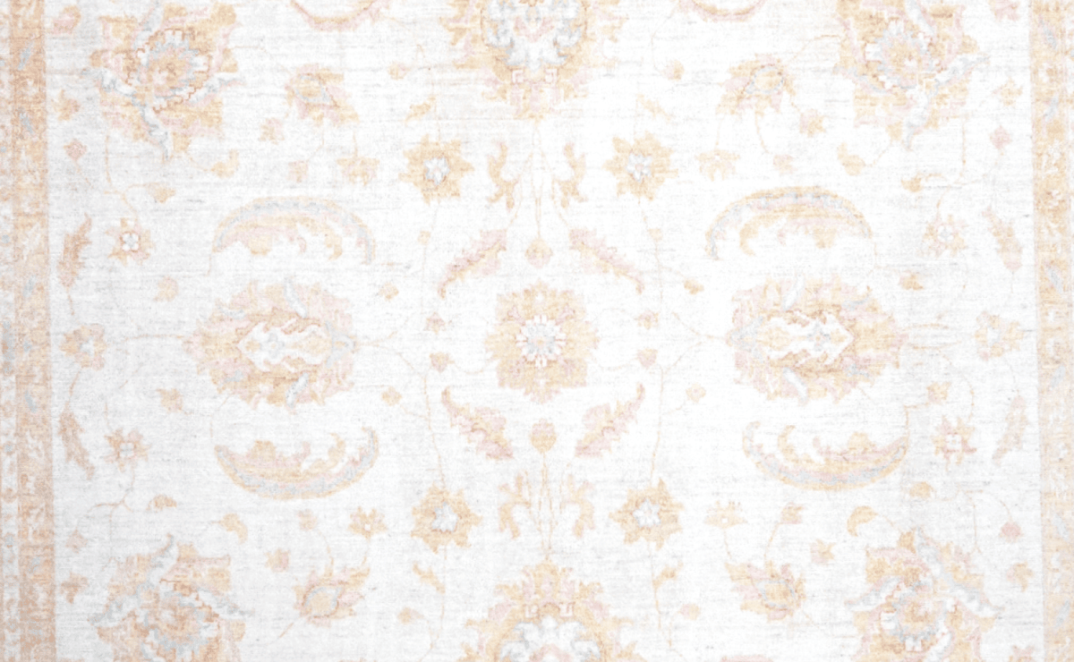 Kaizar — Handmade, 256x347 cm, Beige, 100% Cotton | View 4