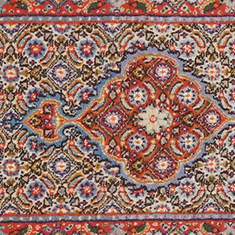 Moud Mahi — Hand-knotted, 50x192 cm, Beige, 100% Virgin Wool | View 4