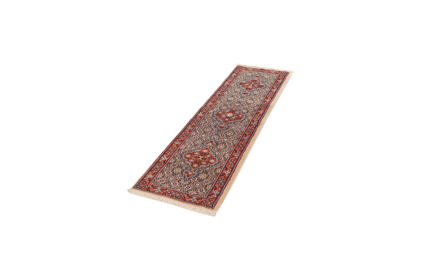 Moud Mahi — Hand-knotted, 50x192 cm, Beige, 100% Virgin Wool | View 5