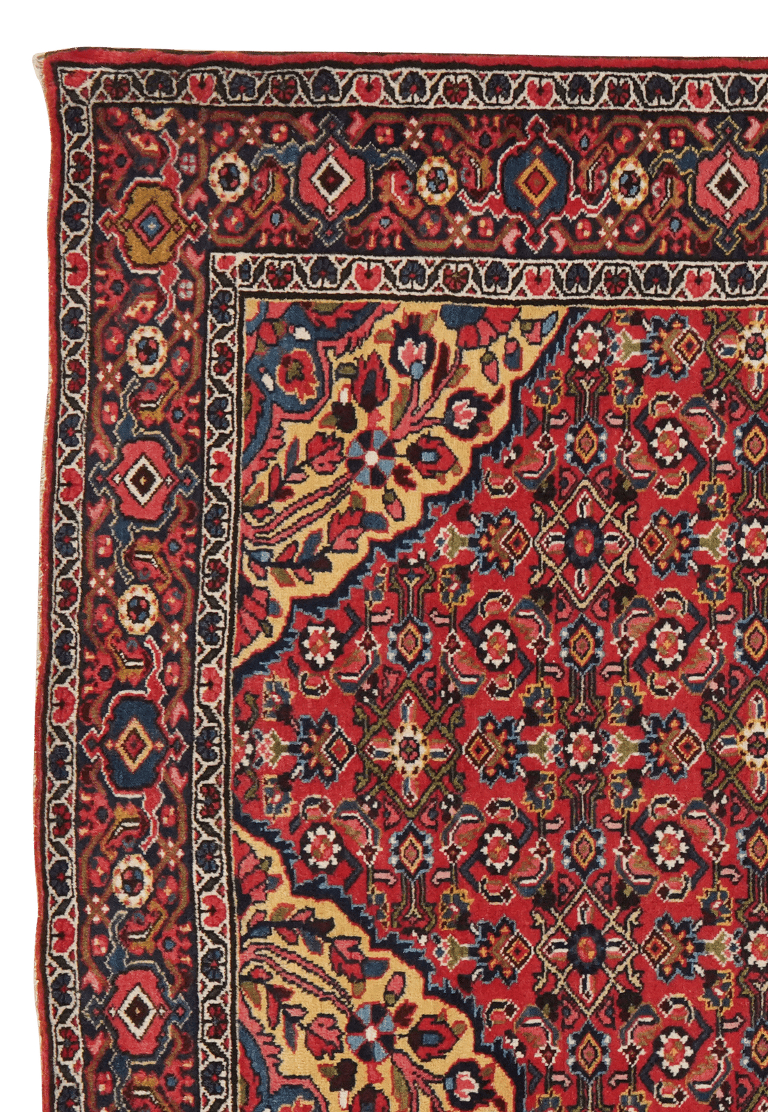 Koutabad — Hand-knotted, 150x212 cm, Red, 100% Virgin Wool | View 3