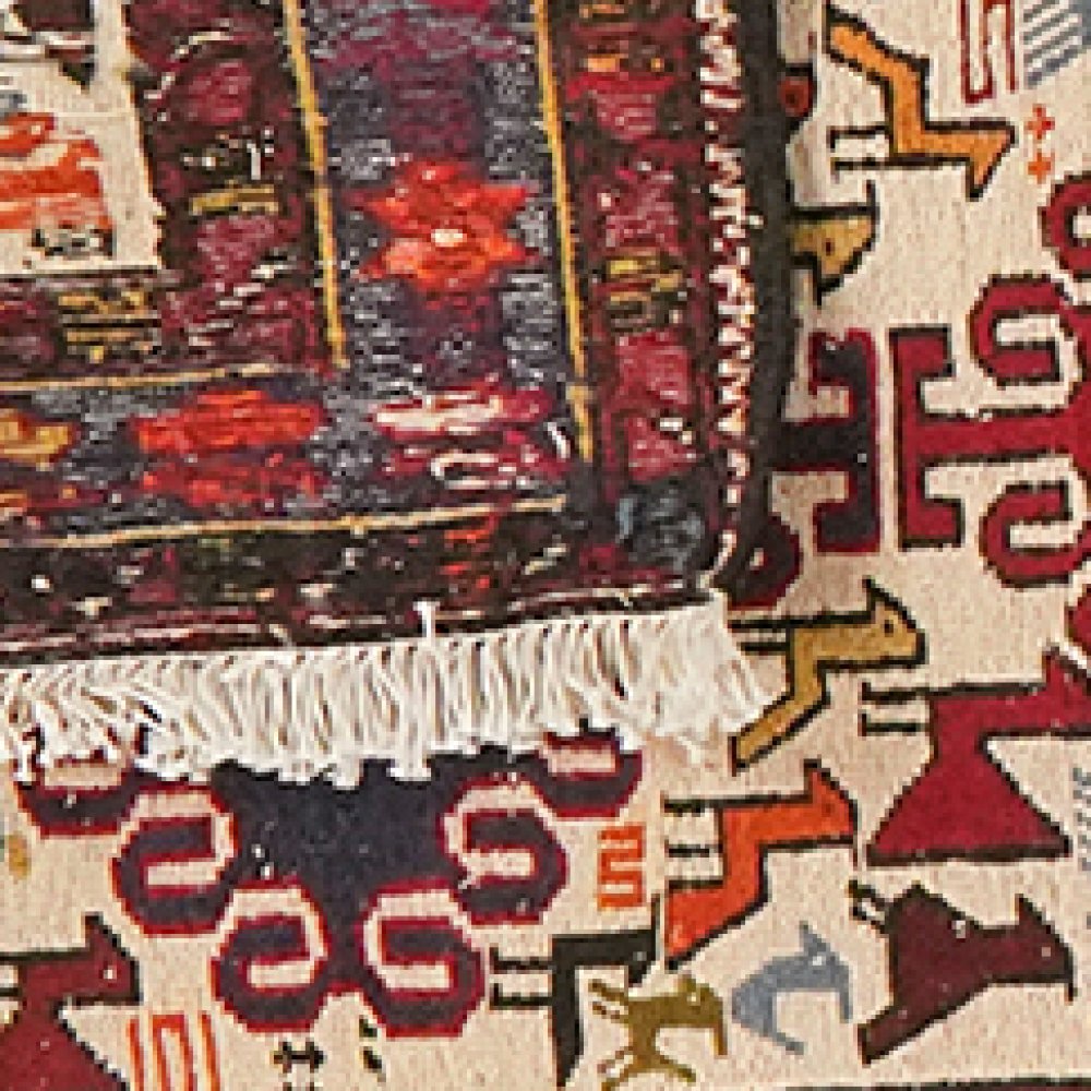 Sumak Shahsavan — Handmade, 74x275 cm, Beige, 100% Virgin Wool | View 6