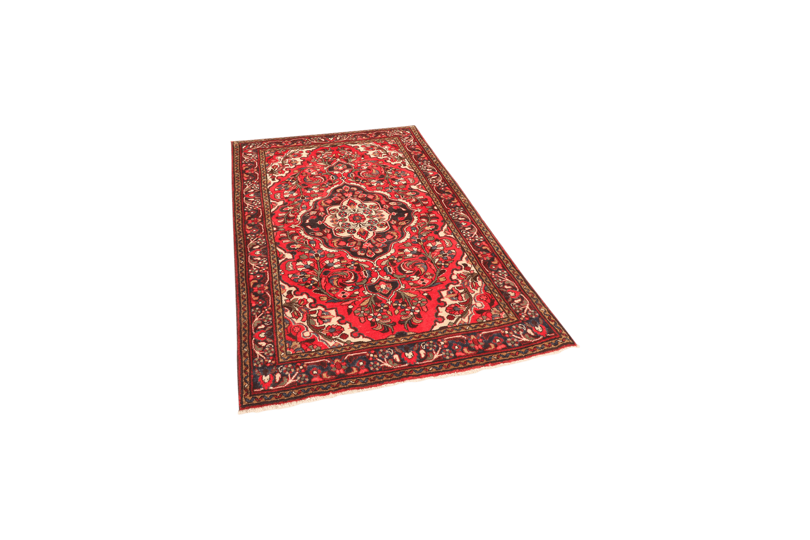 Bourtchalou — Hand-knotted, 110x156 cm, Red, 100% Virgin Wool | View 5