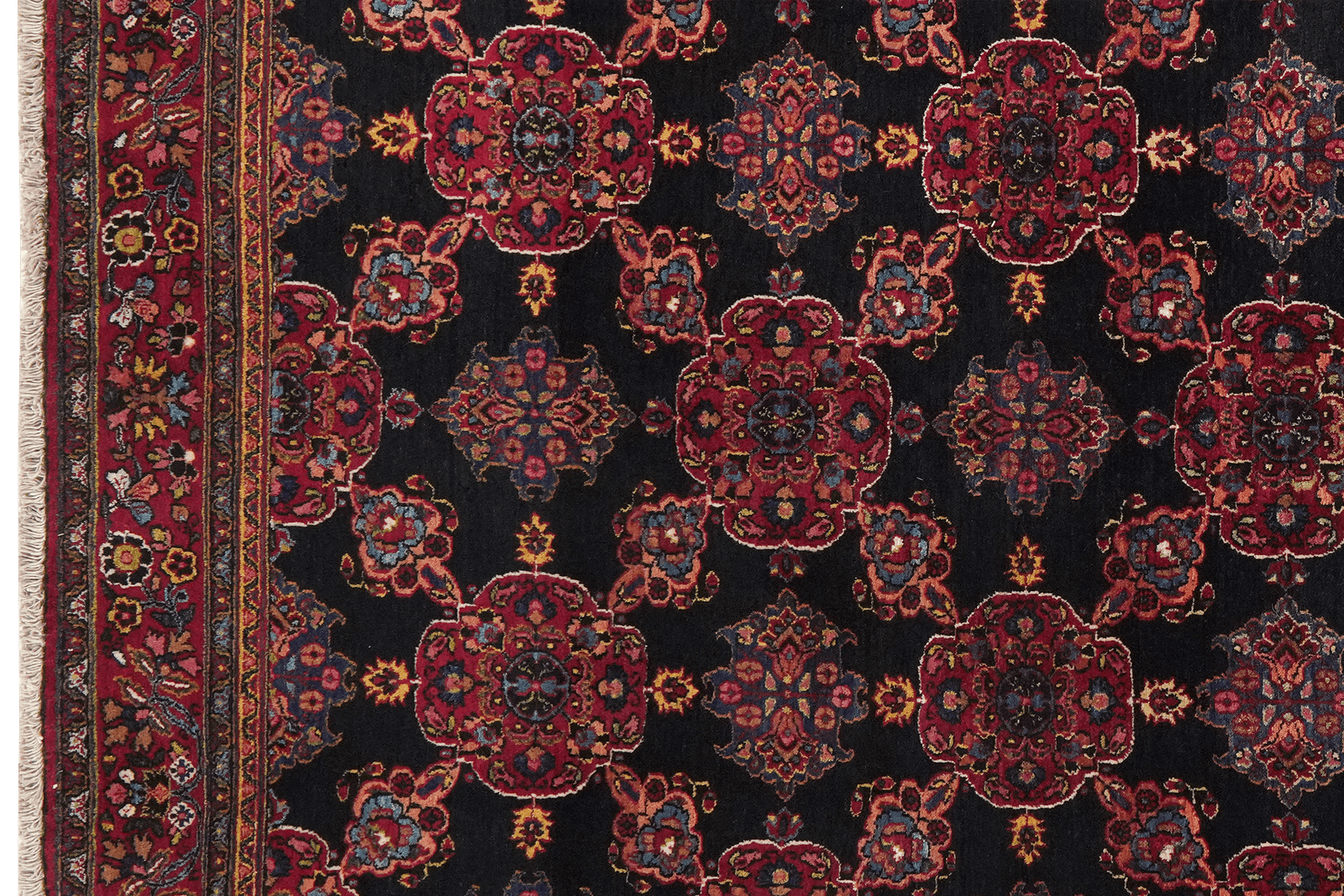 Moud — Hand-knotted, 143x222 cm, Blue, 100% Virgin Wool | View 3