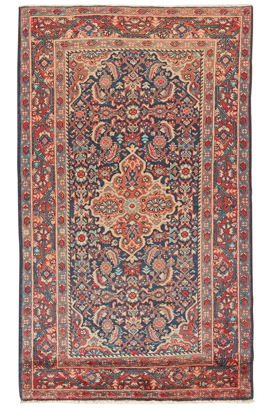 Meshkabad — Hand-knotted, 127x215 cm, Blue, 100% Virgin Wool | Main view
