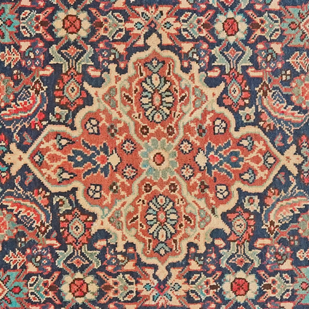 Meshkabad — Hand-knotted, 127x215 cm, Blue, 100% Virgin Wool | View 4