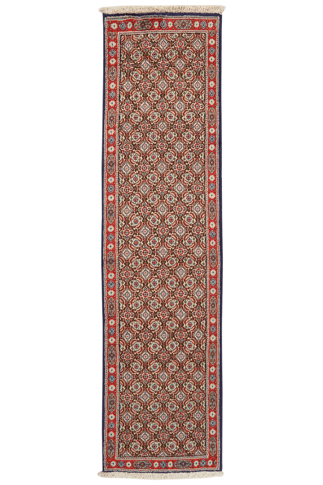 Moud Mahi — Hand-knotted, 49x195 cm, Beige, 100% Virgin Wool | Main view