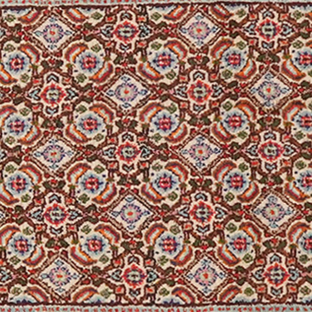 Moud Mahi — Hand-knotted, 49x195 cm, Beige, 100% Virgin Wool | View 4