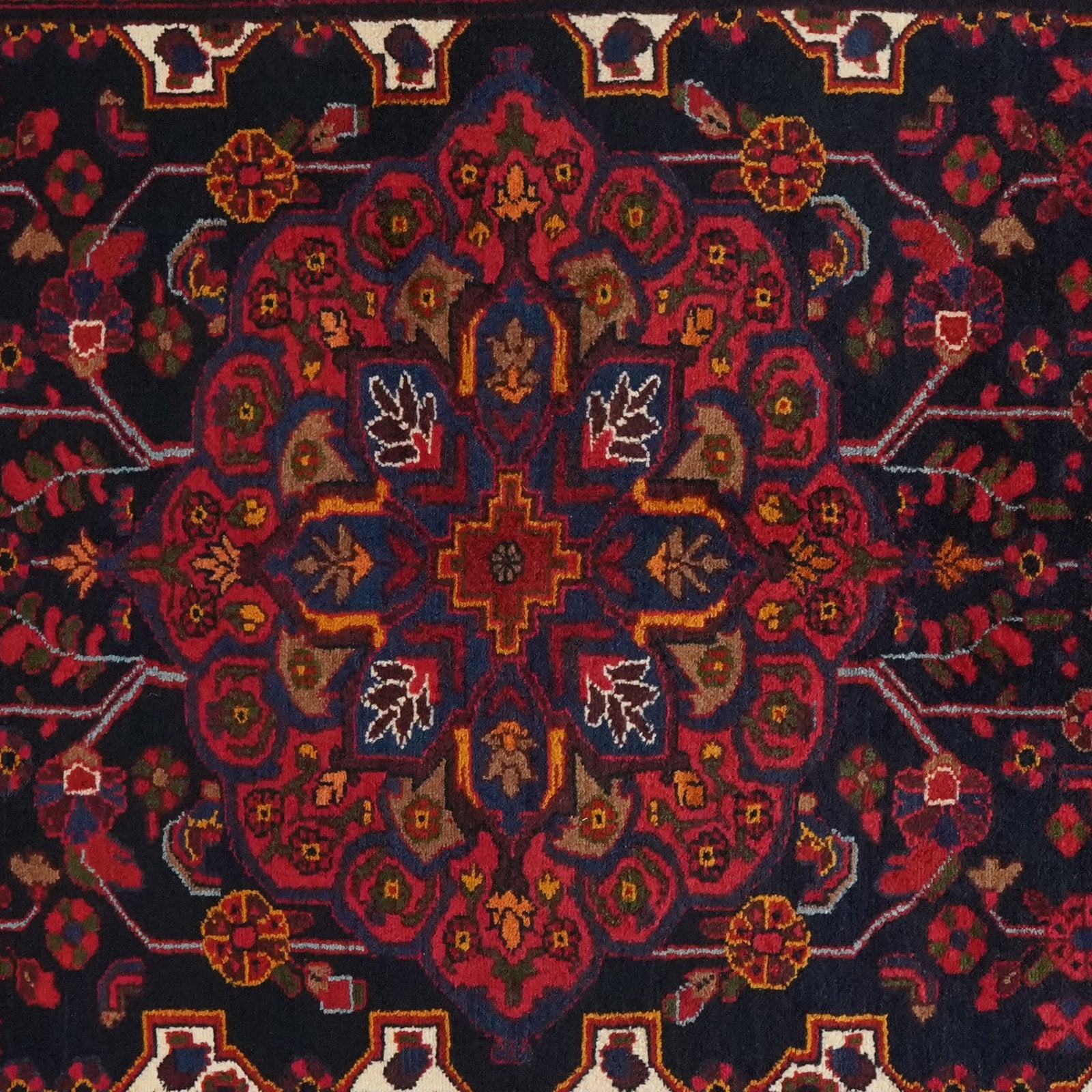 Songor — Hand-knotted, 143x209 cm, Blue, 100% Virgin Wool | View 6