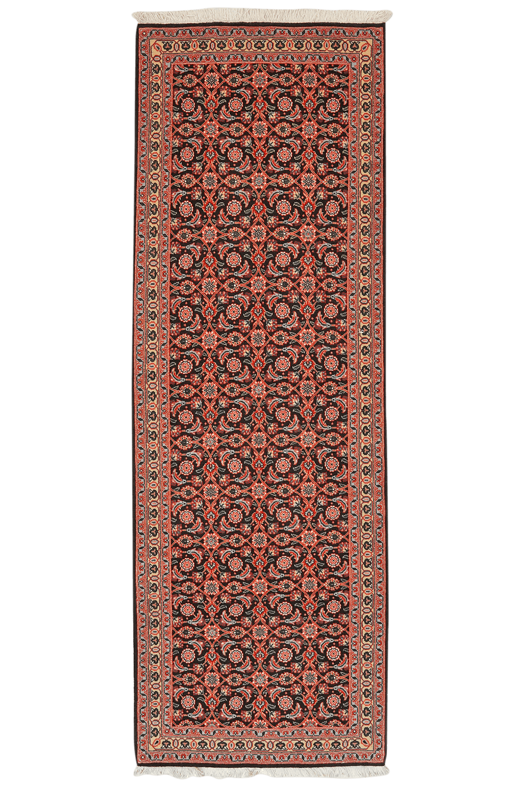 Tabriz 50 Raj — Hand-knotted, 66x198 cm, Blue, 100% Virgin Wool | Main view