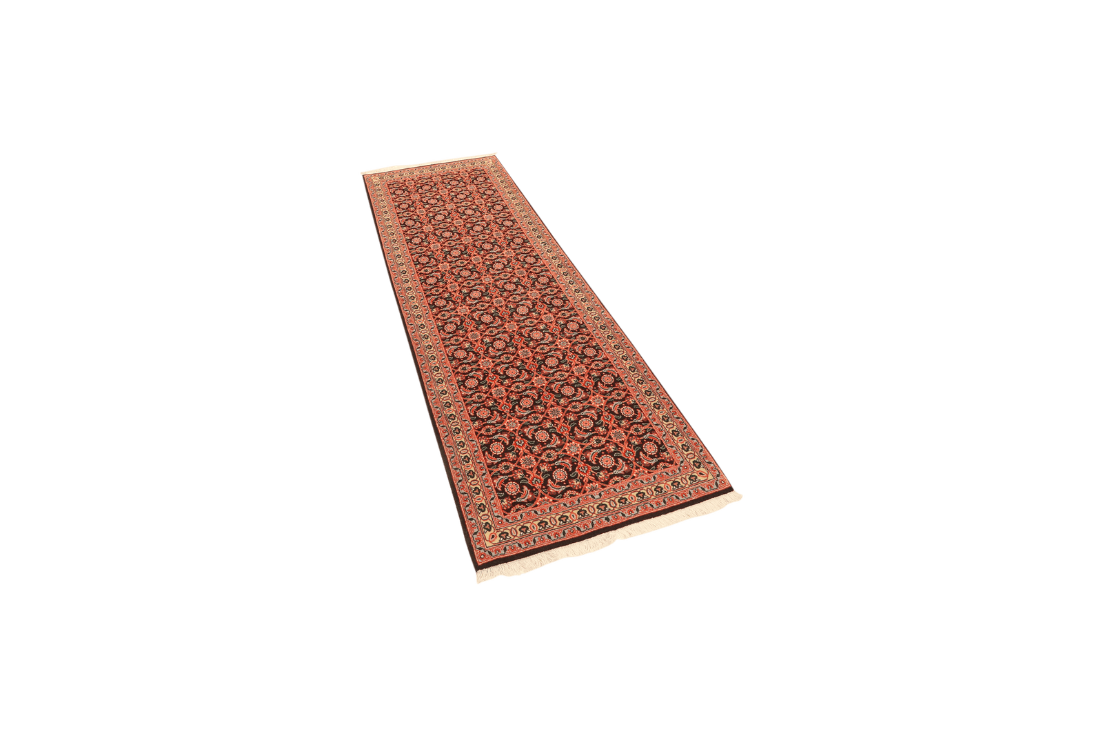 Tabriz 50 Raj — Hand-knotted, 66x198 cm, Blue, 100% Virgin Wool | View 5
