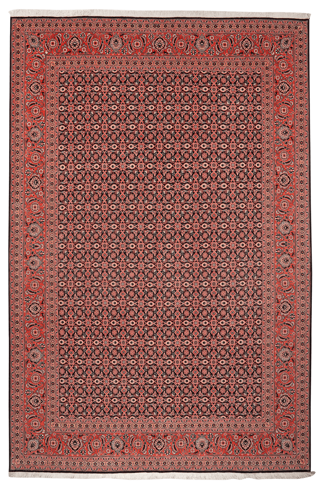 Tabriz 50 Raj — Hand-knotted, 204x302 cm, Blue, 100% Virgin Wool | Main view