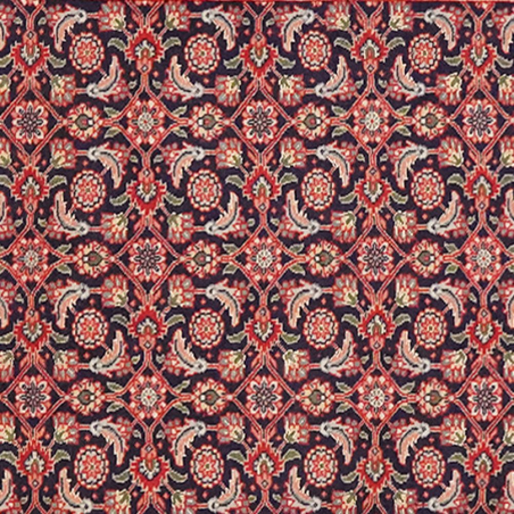 Tabriz 50 Raj — Hand-knotted, 70x189 cm, Blue, 100% Virgin Wool | View 4